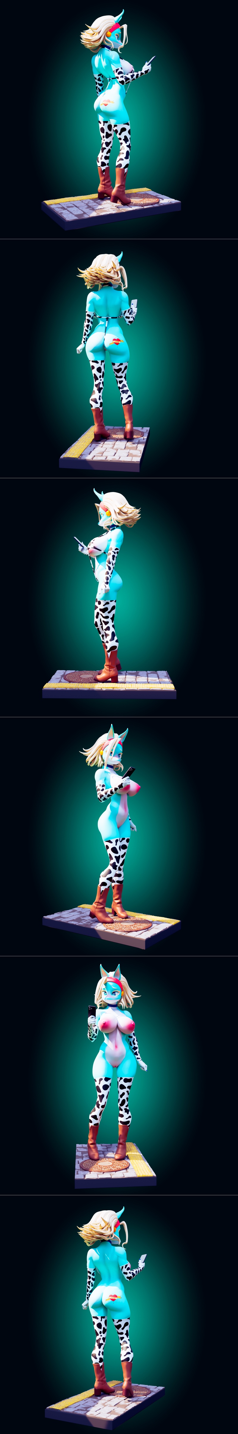 Rhu工作室 伊帕恩少女 3D打印模型|Officer Rhu – Ippan Josei – 3D Print Model STL