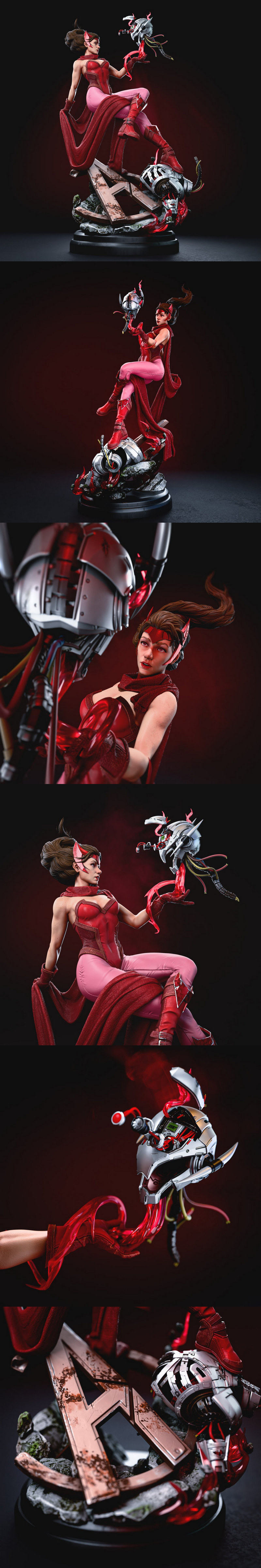 猩红女巫 3D打印模型|Scarlet Witch – 3D Print Model