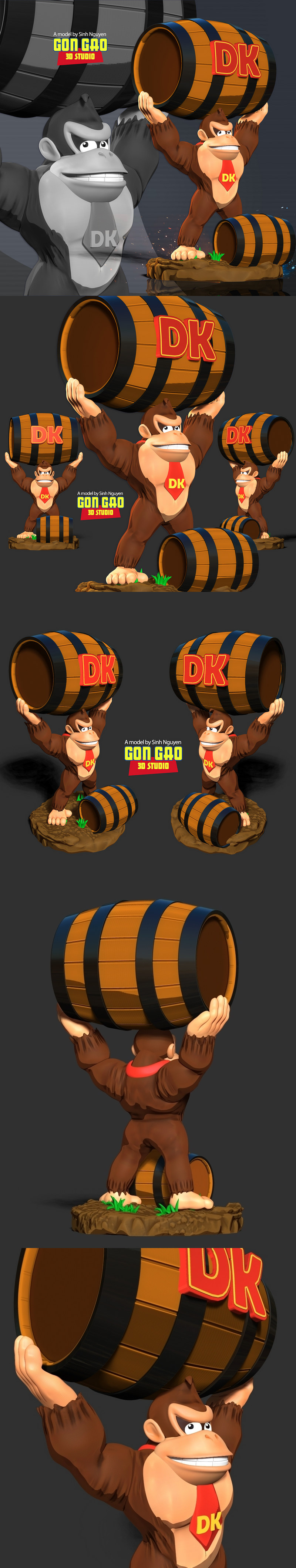 Donkey Kong 3D打印模型|Donkey Kong – 3D Print Model