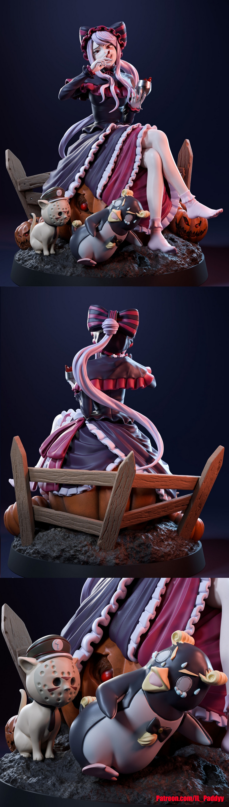 Shalltear血之降临 3D打印模型|Shalltear BloodFallen – Overlord – 3D Print Model