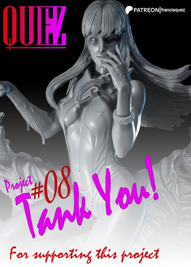 弗朗西斯·奎兹 3D打印模型 Vampirella|Francis Quez – Vampirella – 3D Print Model STL
