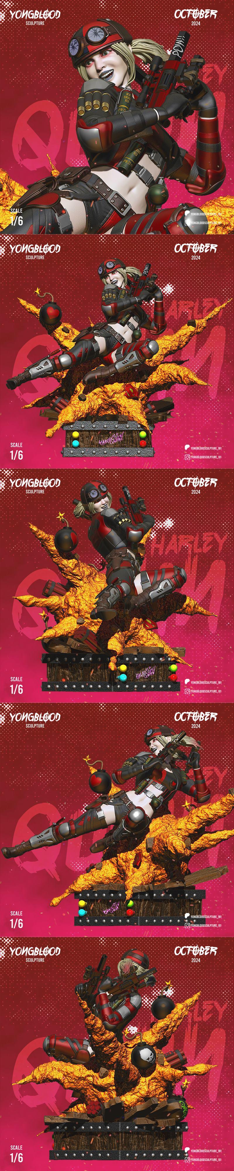 Shinobu Sculpts – Harley Quinn – 3D Print Model STL