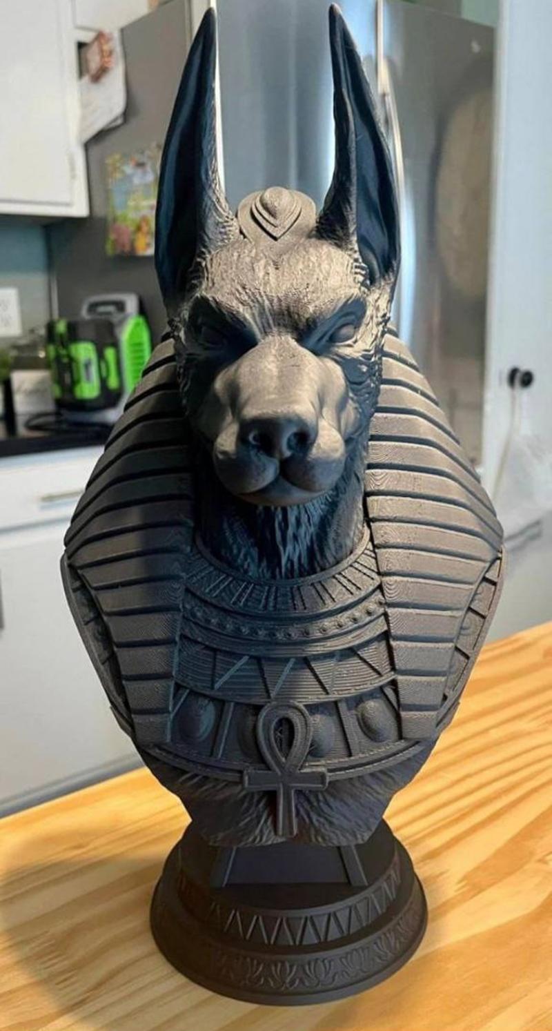 阿努比斯雕像 - 3D打印模型 STL|Anubis Bust – 3D Print Model STL