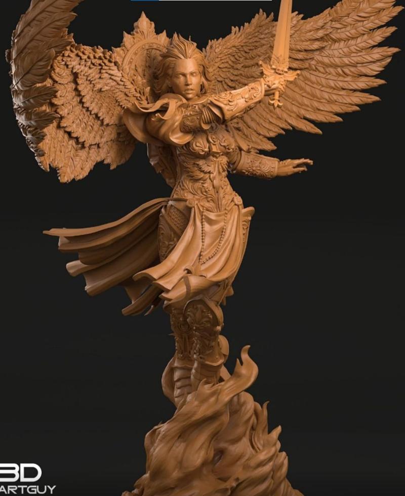 3D打印模型：Living Saint圣者化身|3DArtGuy – Living Saint – 3D Print Model STL