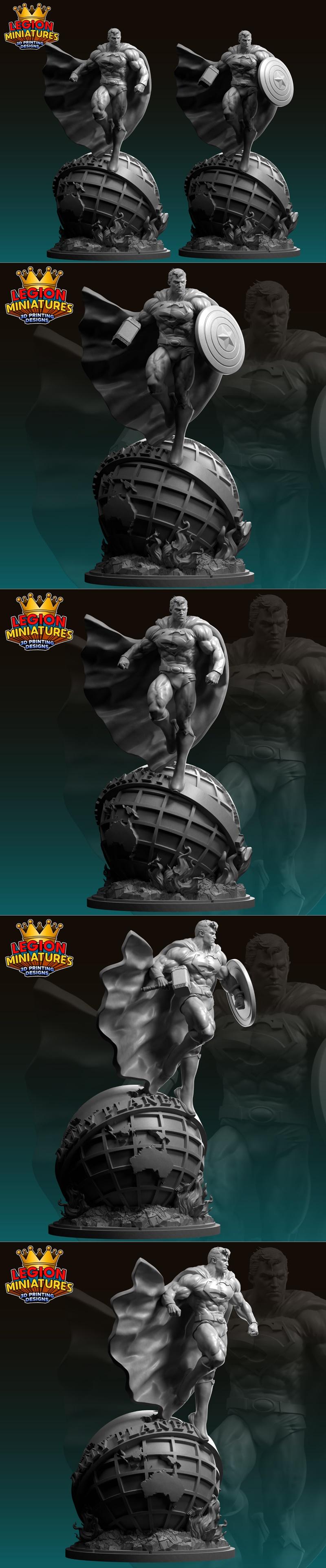 超级英雄3D打印模型|Superman – 3D Print Model STL