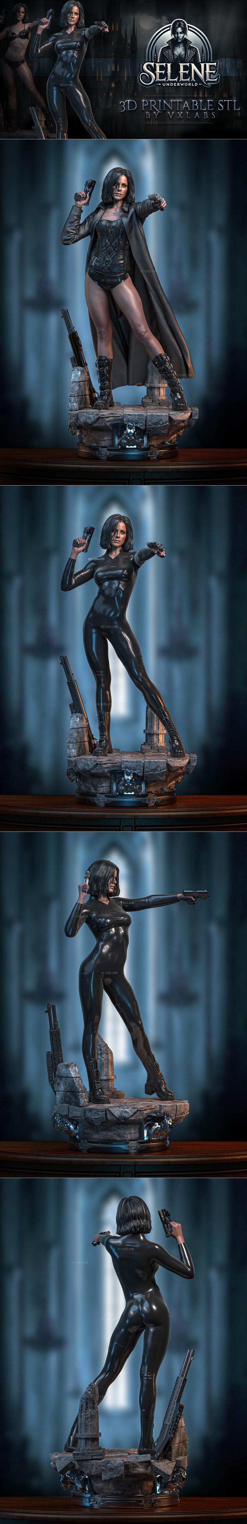 VX-Labs - Selene - 女性角色3D打印模型|VX-Labs – Selene – 3D Print Model STL