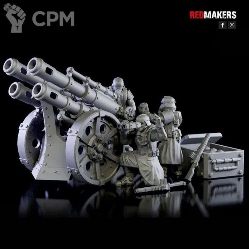 死亡小队 Quattro炮 3D打印模型|Death Division – Quattro Cannon – 3D Print Model STL