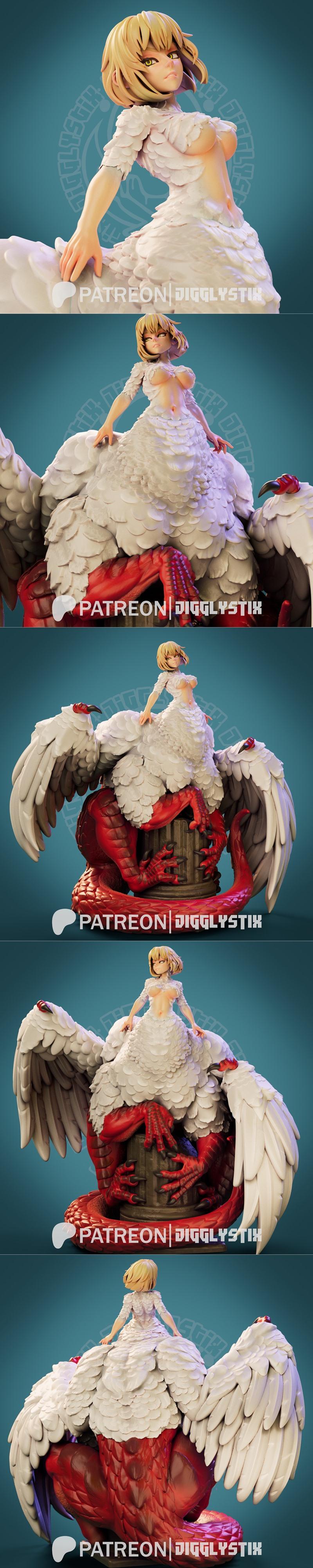 Jigglystix - 拓展版3D打印模型：Falin角色可打印雕塑|Jigglystix – Falin – 3D Print Model STL