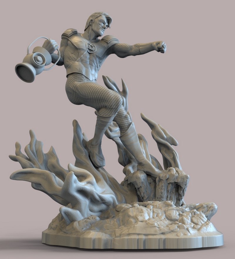 绿灯侠 3D打印模型|Green Lantern – 3D Print Model