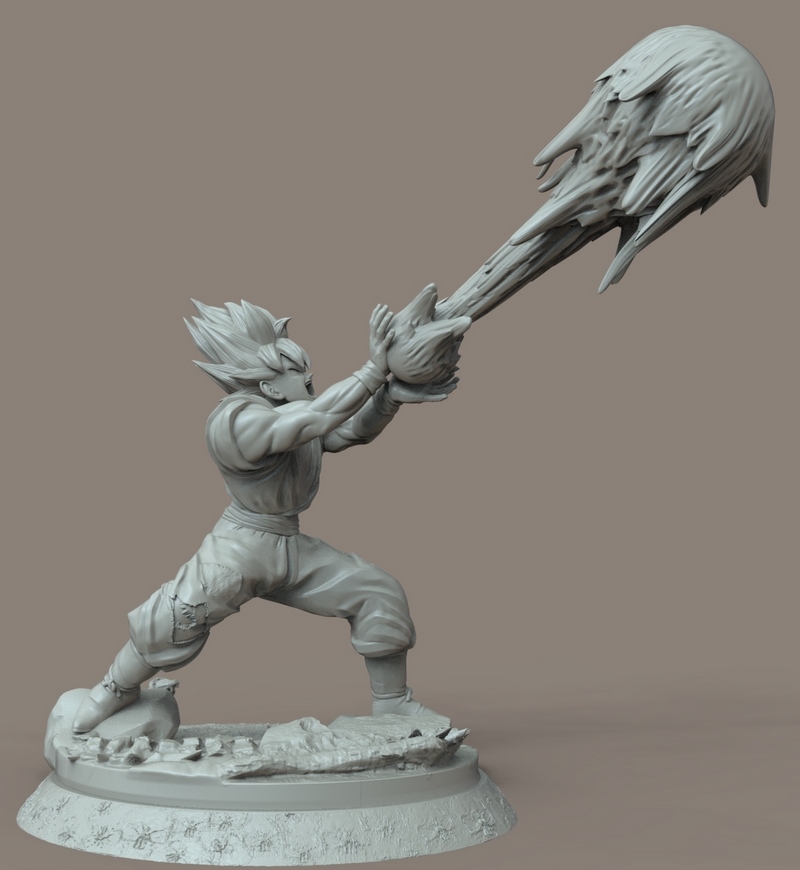 龙珠 - 悟空 - 3D打印模型|Goku – Dragon Ball – 3D Print Model