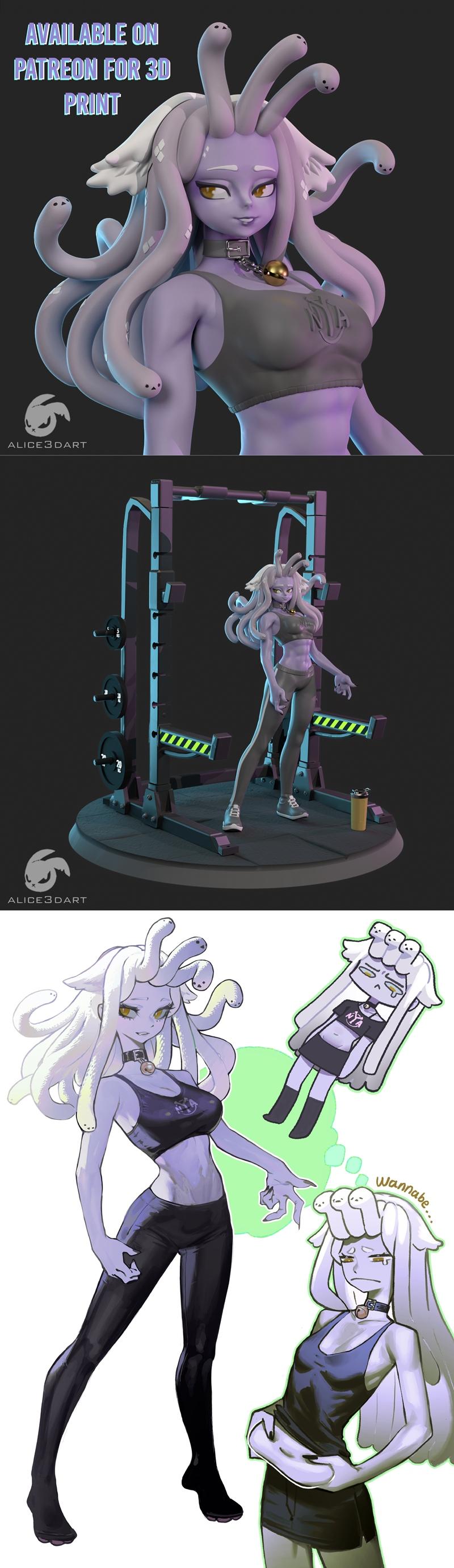 Alice3dart – 3D打印模型 – 3D打印动漫角色模型|Alice3dart – Bailey dream body – 3D Print Model STL