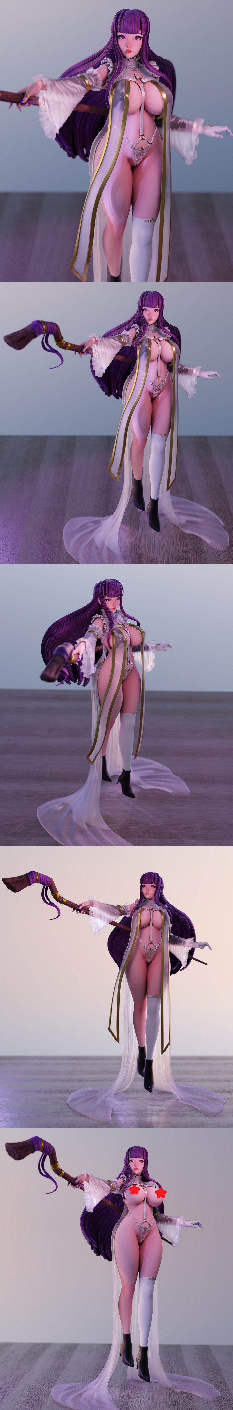 Momoji - 3D打印模型 - 蕨类角色|Momoji – Fern – 3D Print Model