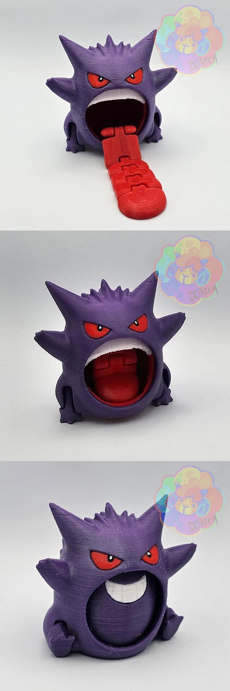 盖欧卡 3D打印模型|Gengar – Flexi – 3D Print Model STL