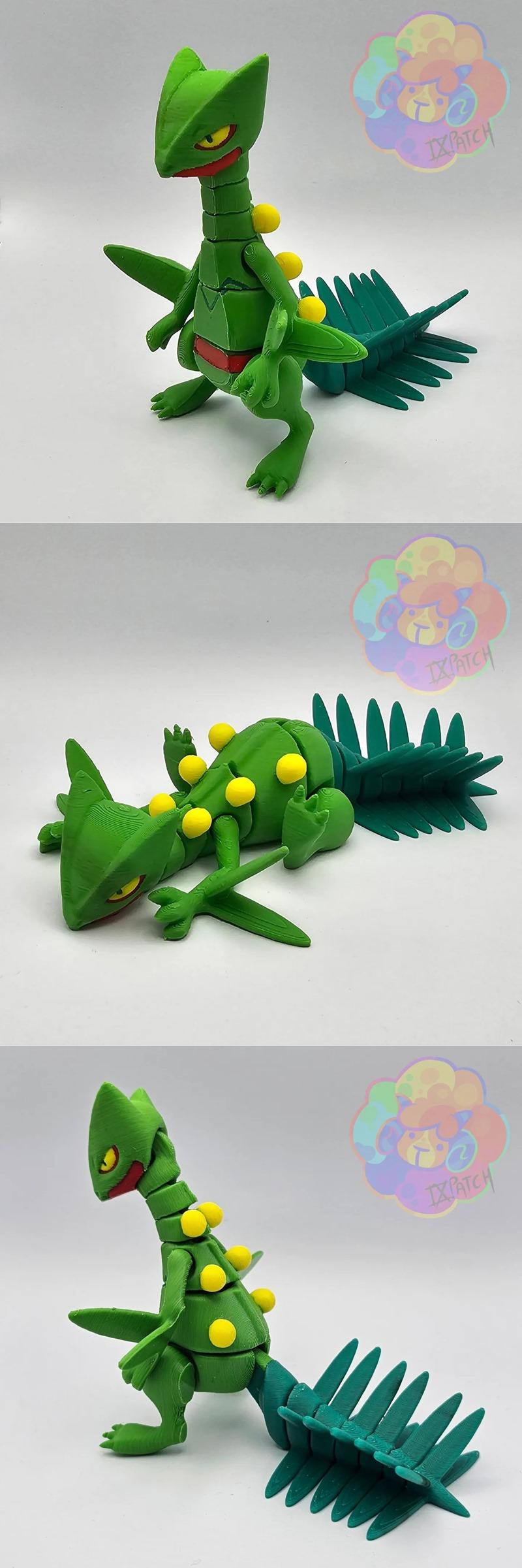 Sceptile – Flexi – 3D打印模型|Sceptile – Flexi – 3D Print Model STL