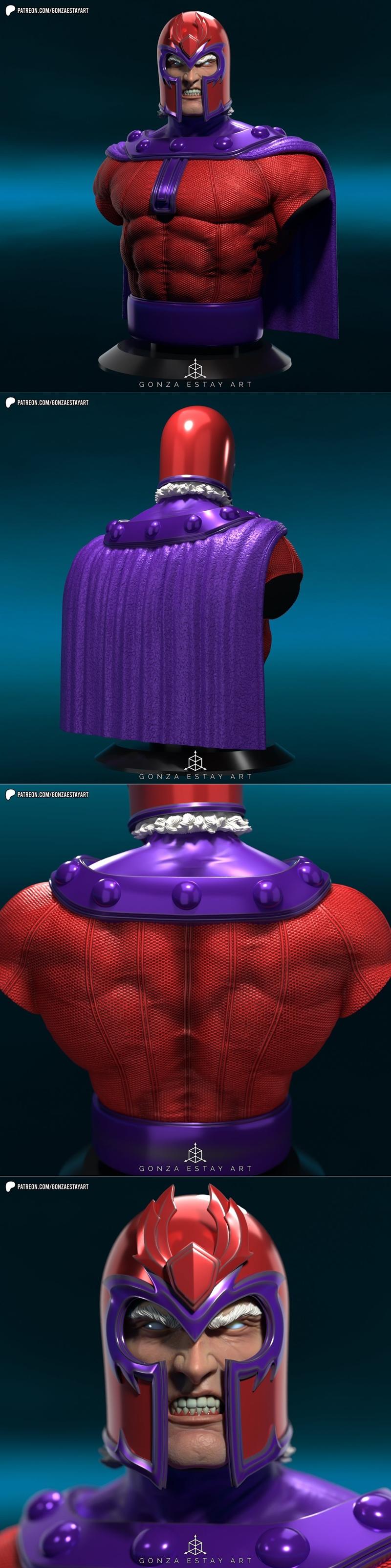 戈萨·埃斯塔伊 电磁战士 3D打印模型|Gonza Estay – Magneto – 3D Print Model STL