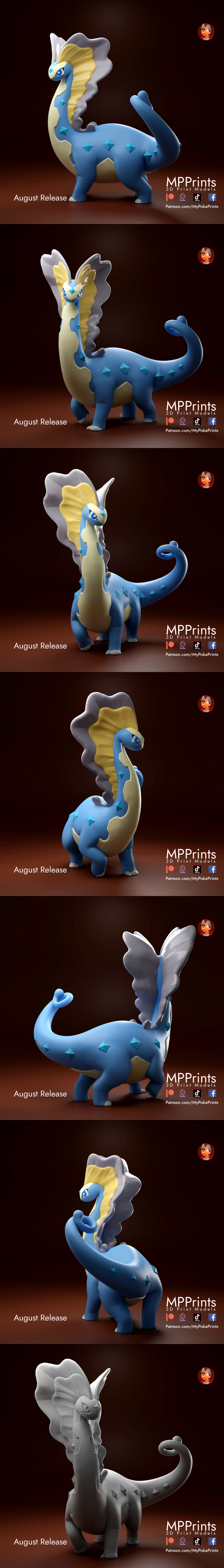 Aurorus - 3D打印动漫角色模型|Aurorus – 3D Print Model