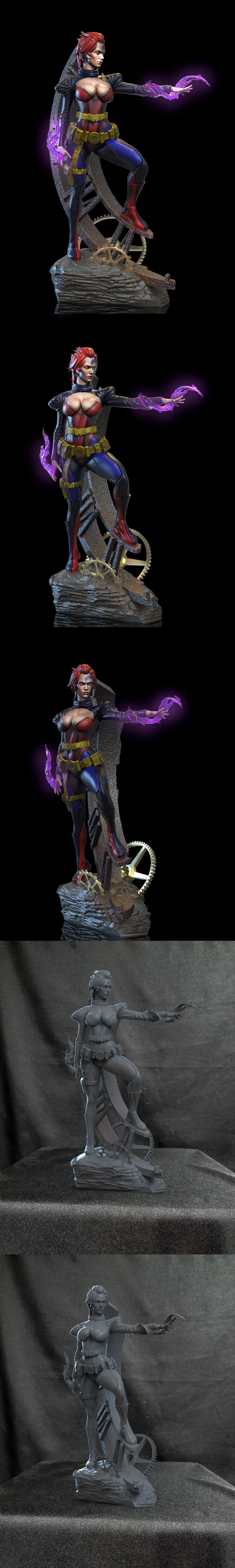 暗黑时代：Jean Grey 3D打印模型|Jean Grey – Age of Apocalypse – 3D Print Model