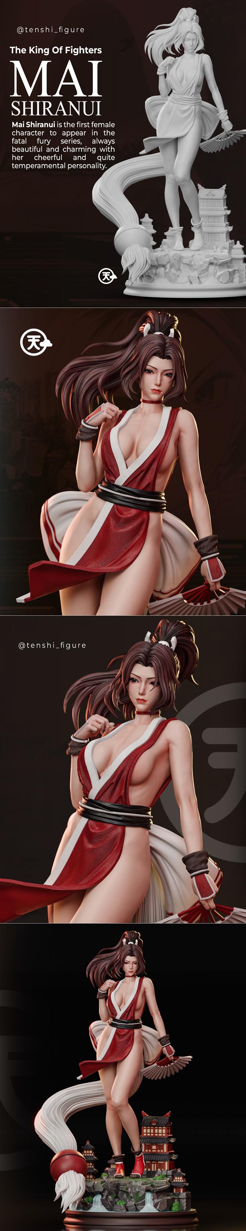 Mai Shiranui 3D打印模型|Tenshi Figures – Mai Shiranui – 3D Print Model STL