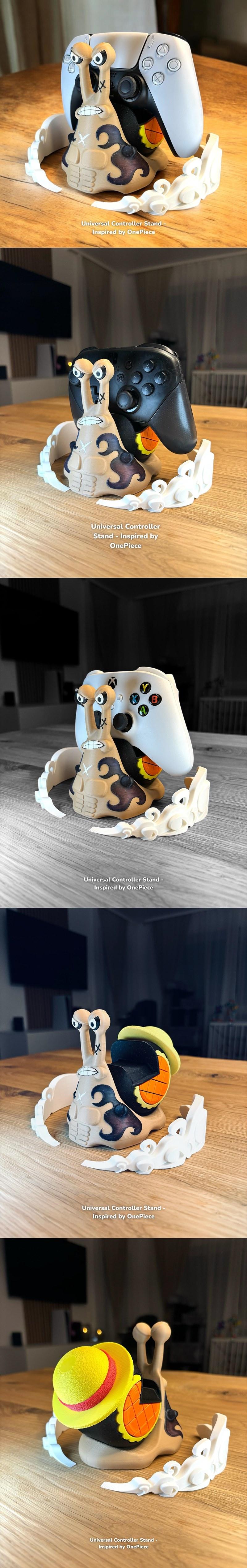 万能控制器支架——致敬《海贼王》路飞设计的3D打印模型|Universal Controller Stand – Inspired by Luffy from One Piece – 3D Print Model STL