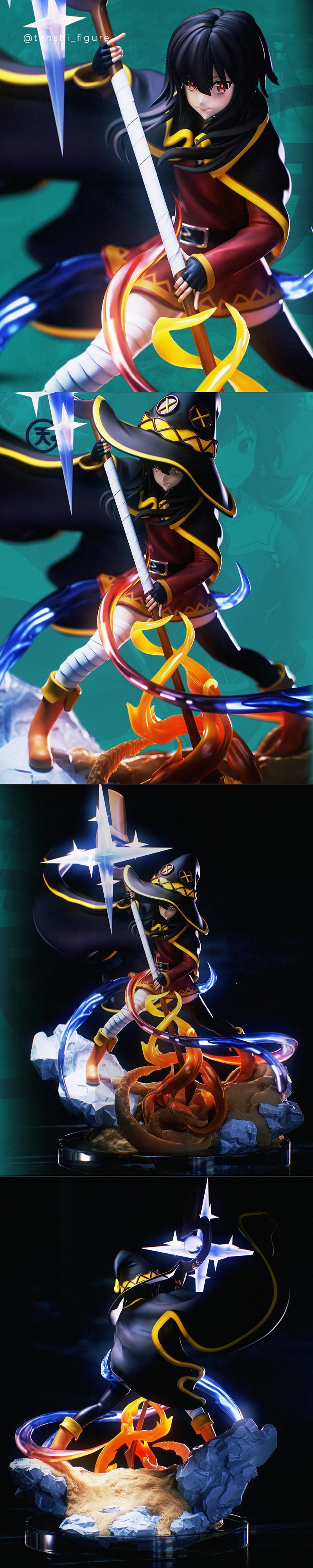 Megumin 3D打印模型|Tenshi Figures – Megumin – Konosuba – 3D Print Model STL