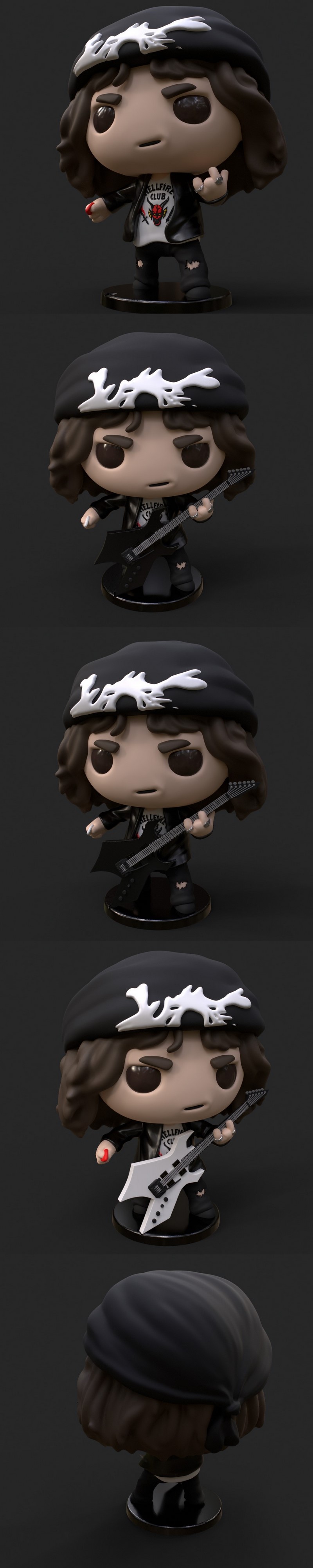 PlaKit - 魔戒中的爱德华 3D打印模型|PlaKit – Stranger Things Eddie – 3D Print Model