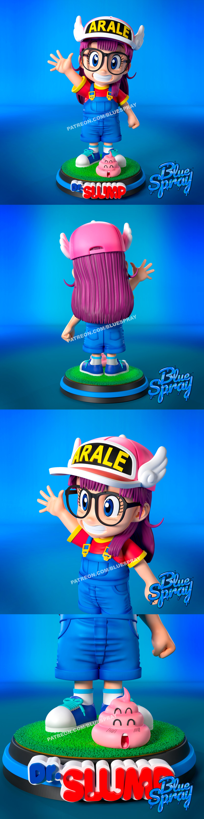 阿兰——Dr.Slump——3D打印模型|Arale – Dr Slump – 3D Print Model