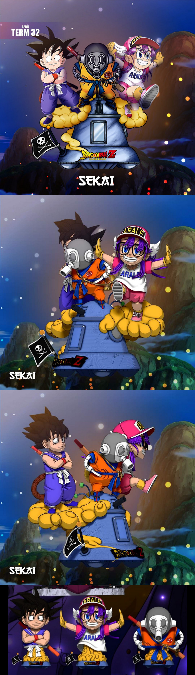 赛博世界 - 赤崎 立体打印模型|Sekai – Toriyama Diorama – 3D Print Model