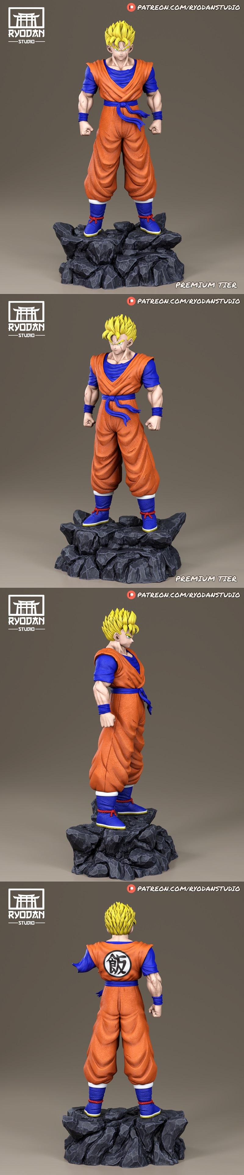 Ryodan Studio - 龙珠 - 甘恩3D打印模型|Ryodan Studio – Gohan – 3D Print Model STL