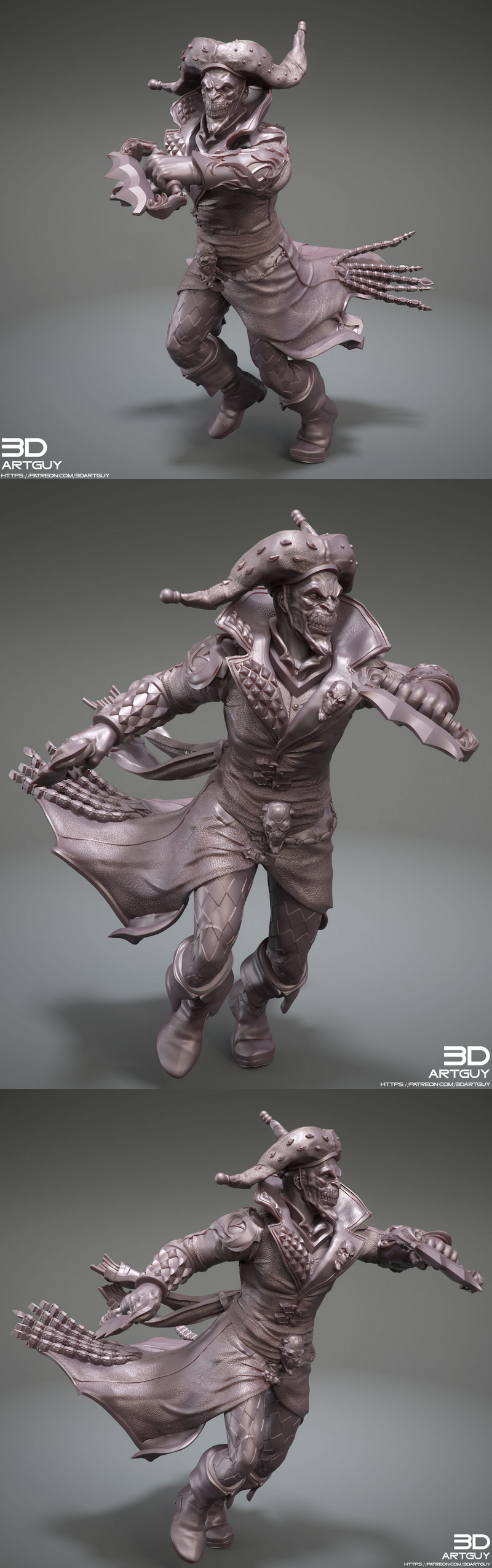 太空小丑 - 3D打印模型|Space Clown – 3D Print Model