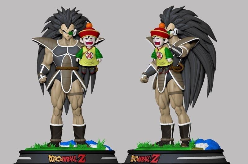杰顿与悟饭 3D打印模型 STL|Raditz & Gohan – Jonatan Vogel – 3D Print Model STL