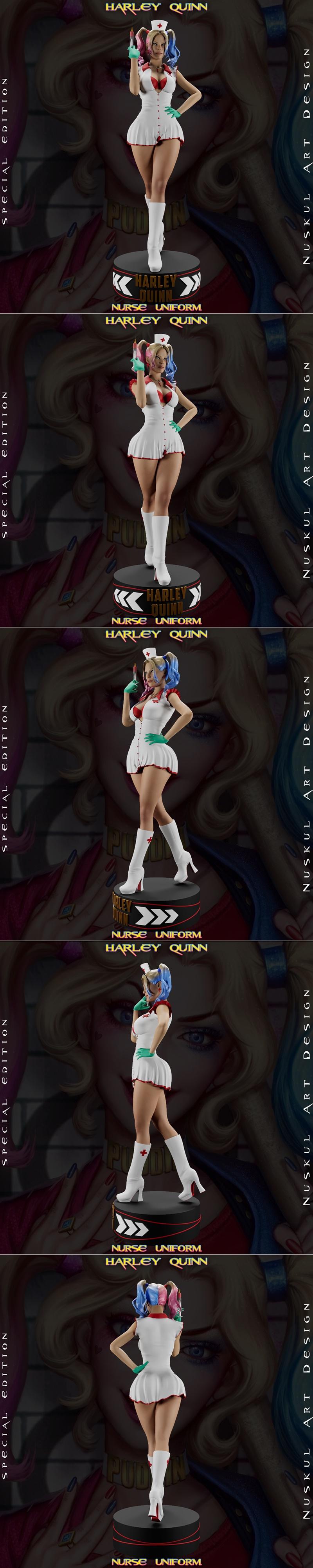 Nuskul Art – Harley Quinn – Nurse Costume – 3D Print Model STL