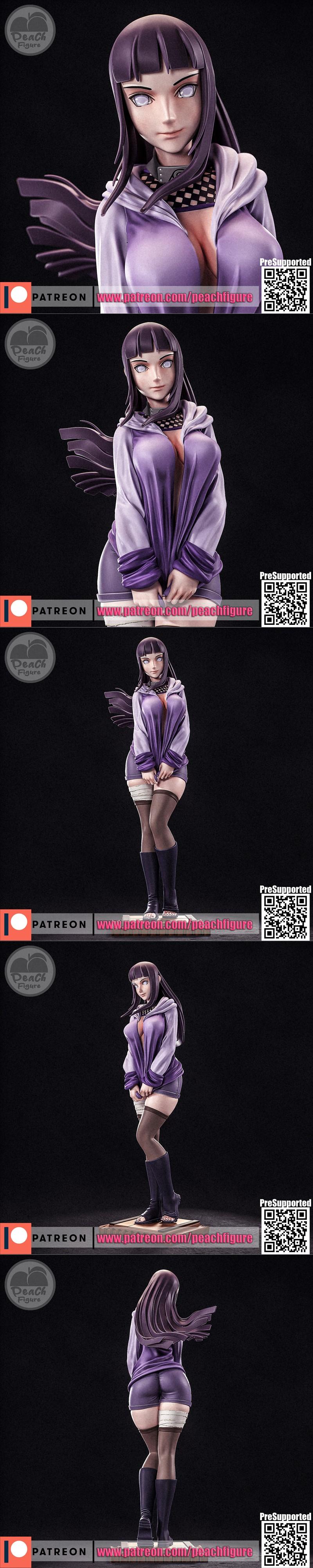 雏田3D打印模型|Peach Figure – Hinata Hyuga – 3D Print Model STL