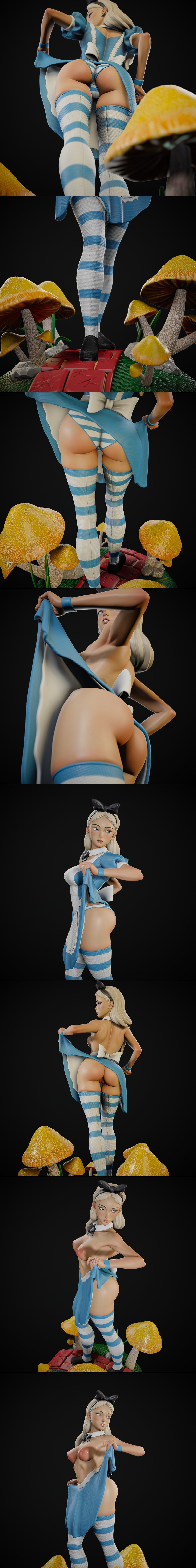 GM3D - 亚历山德拉 - 3D打印模型|GM3D – Alice – 3D Print Model STL