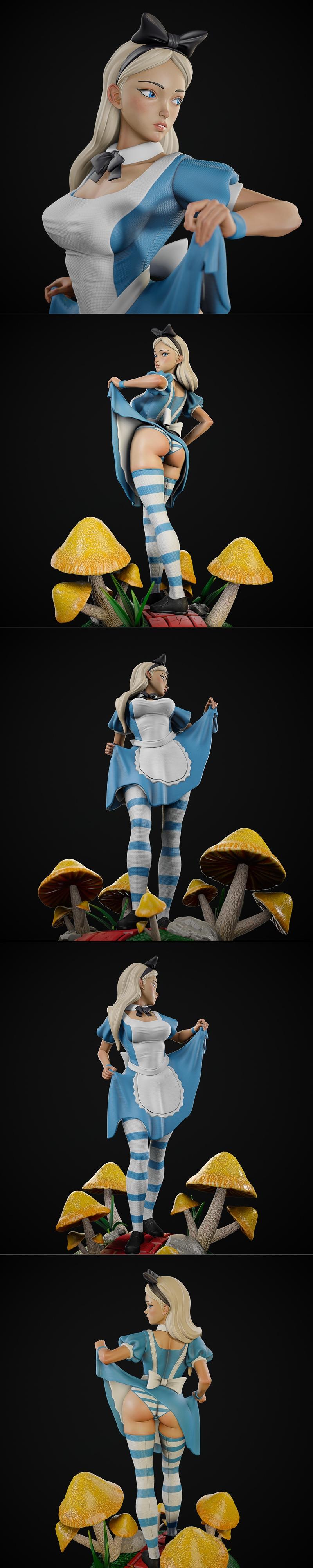 GM3D - 亚历山德拉 - 3D打印模型|GM3D – Alice – 3D Print Model STL