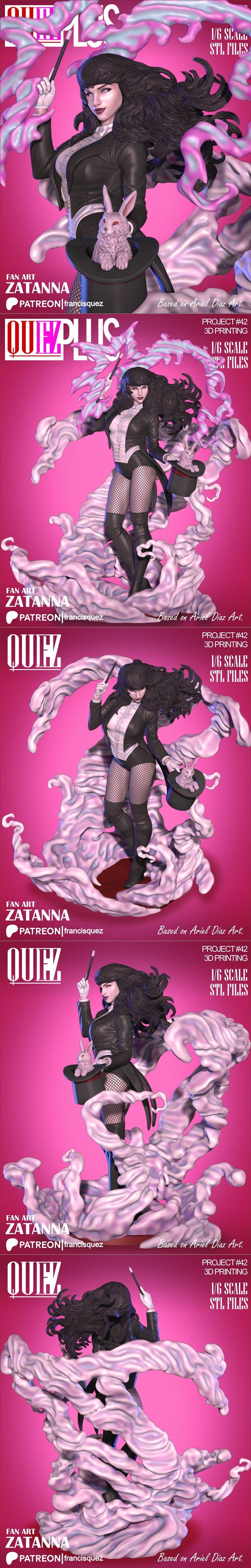 弗兰西斯·奎兹 《扎坦娜》3D打印模型|Francis Quez – Zatanna – 3D Print Model STL