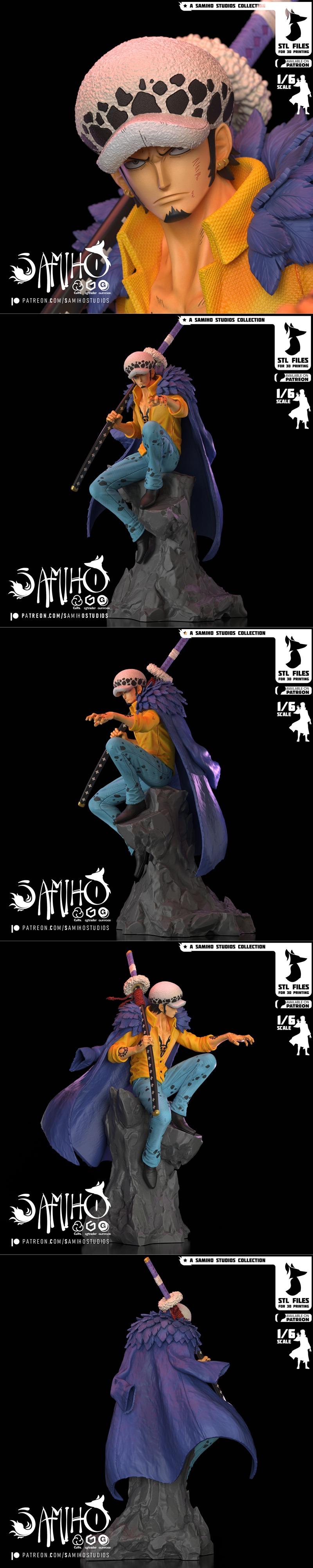 Samiho Studios - 《轨迹》- Trafalgar Law 3D打印模型|Samiho Studios – Trafalgar Law – 3D Print Model STL