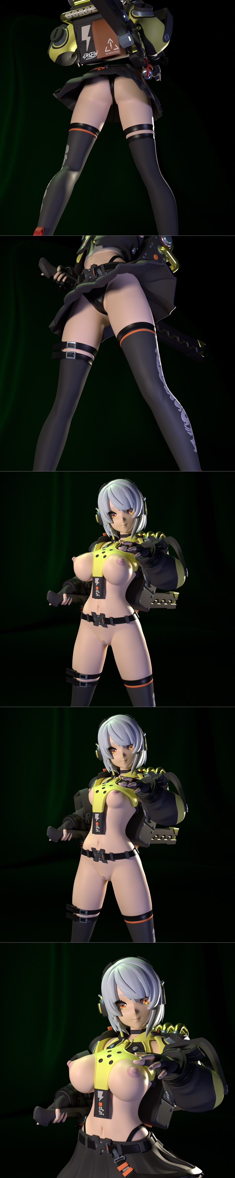 Anby Demara 3D打印模型：动漫角色可打印雕塑 STL文件|Funservice – Anby Demara – 3D Print Model STL