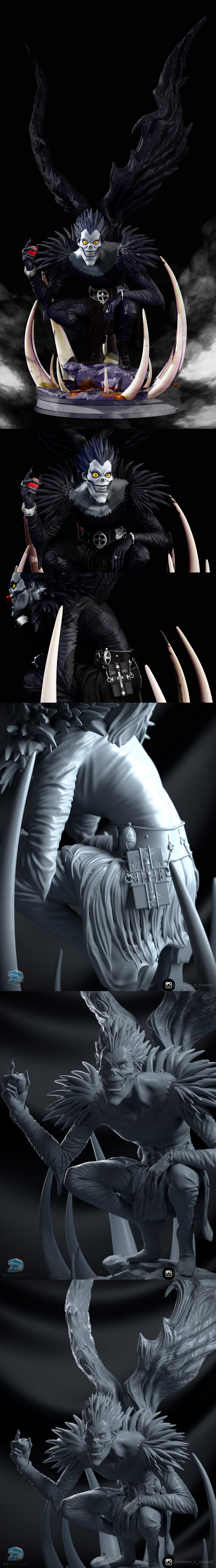 瑞克 死亡笔记 3D打印模型|Ryuk – Death Note – 3D Print Model