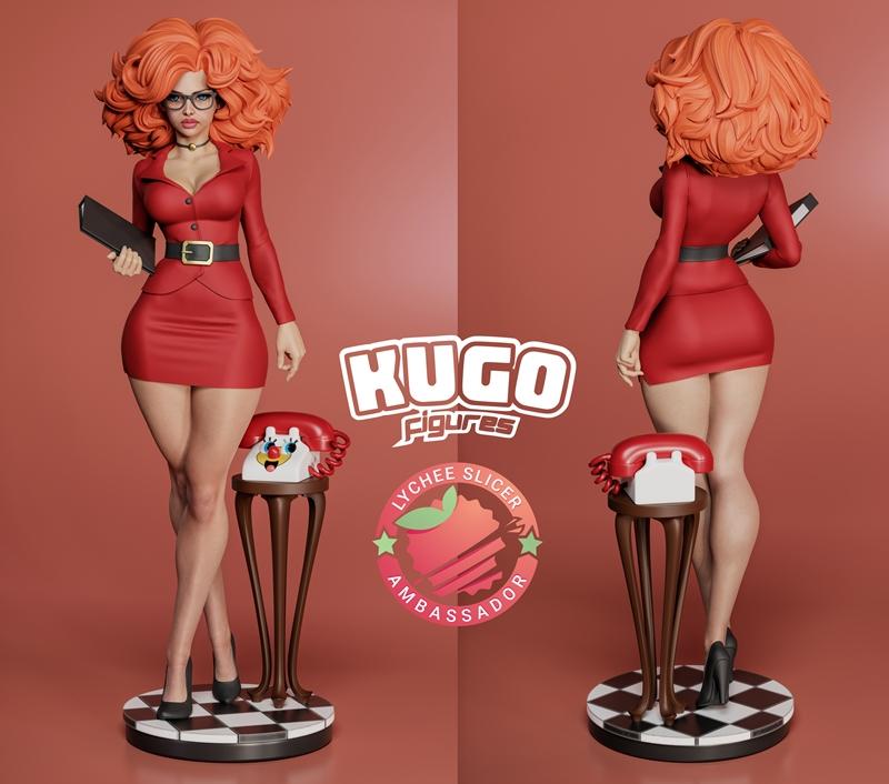 KuGo工作室萨拉·贝卢姆3D打印模型|KuGo Figures – Sara Bellum – 3D Print Model STL
