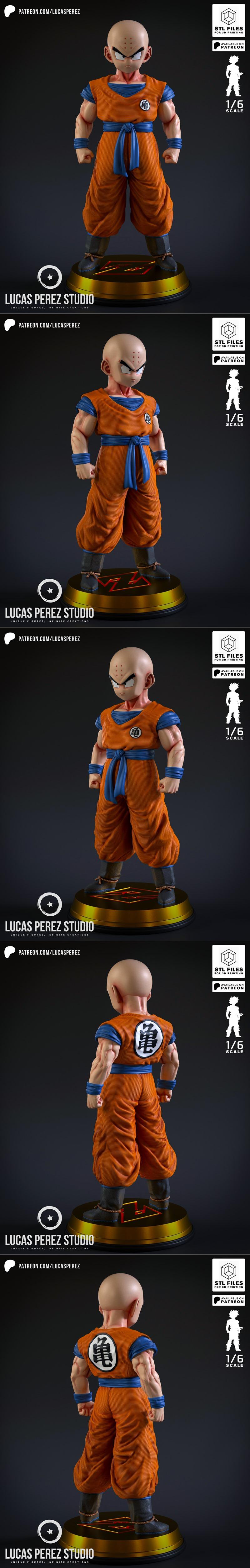 卢卡斯佩雷斯工作室-克林-3D打印模型|Lucas Perez Studio – Krillin – 3D Print Model STL