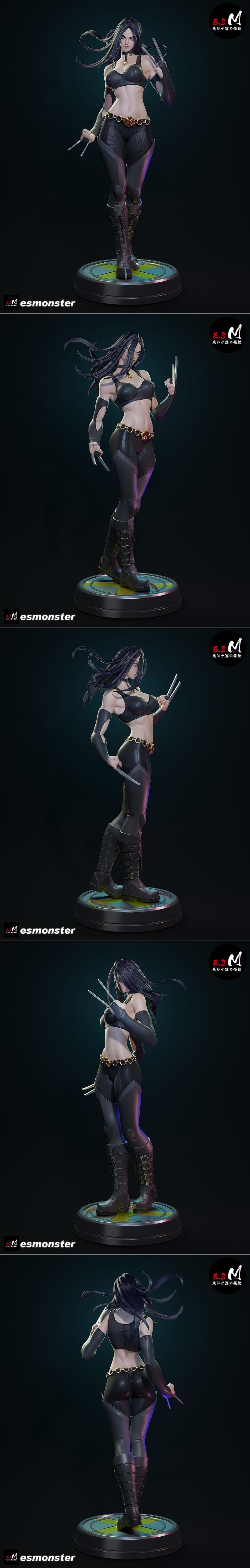 E.S怪物 - X23 - 3D打印模型|E.S Monster – X23 – 3D Print Model STL