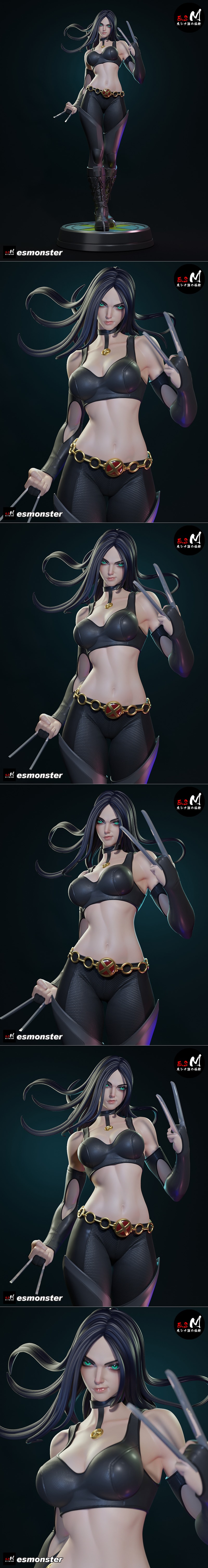 E.S怪物 - X23 - 3D打印模型|E.S Monster – X23 – 3D Print Model STL