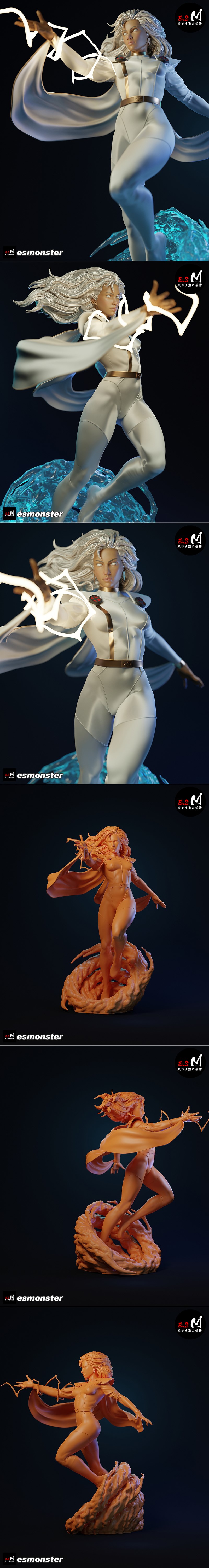 E.S.怪物 - 风暴 - 3D打印模型|E.S Monster – Storm – 3D Print Model STL
