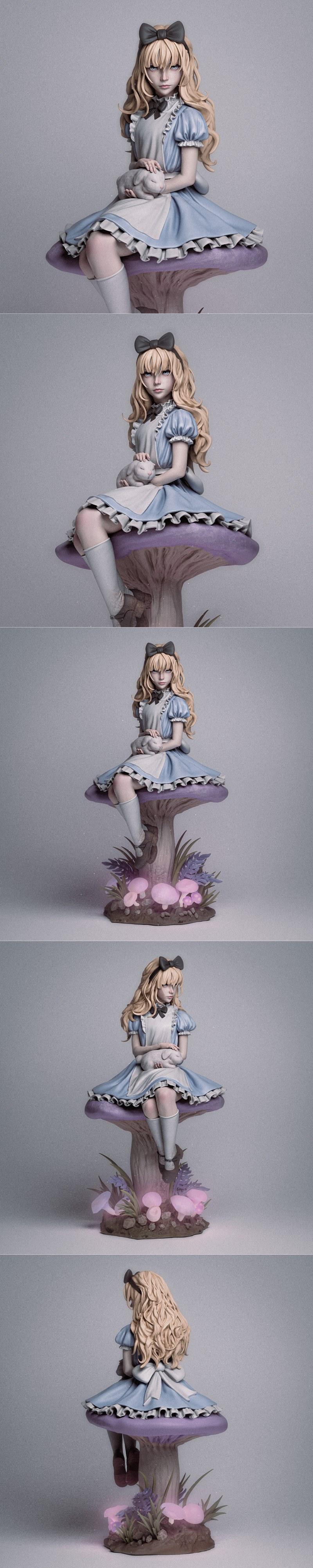Ca 3d Studios - 亚历克斯 - 3D打印模型|Ca 3d Studios – Alice – 3D Print Model STL