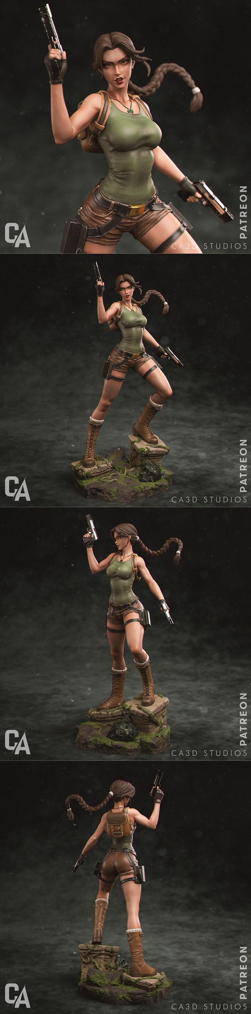 Ca 3d Studios – 英雄联盟 – 萨勒芬妮 3D打印模型|Ca 3d Studios – Lara Croft – 3D Print Model STL