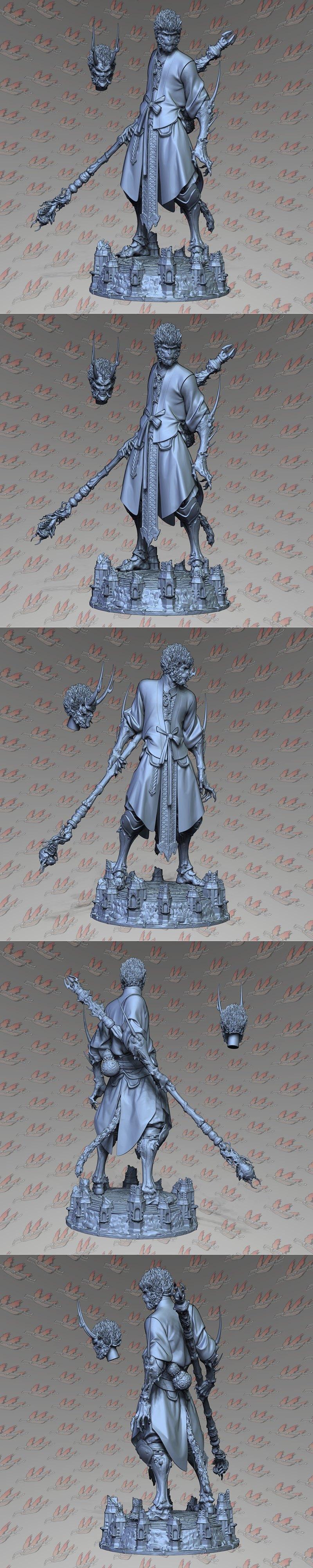 美猴王· Yaksha战甲 3D打印模型|Prey Collection Studio – Sun Wukong – Yaksha armor – 3D Print Model STL