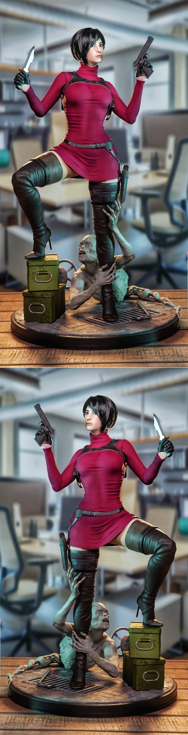 生化危机 Ada Wong 3D打印模型|Ada Wong – Resident Evil – 3D Print Model STL