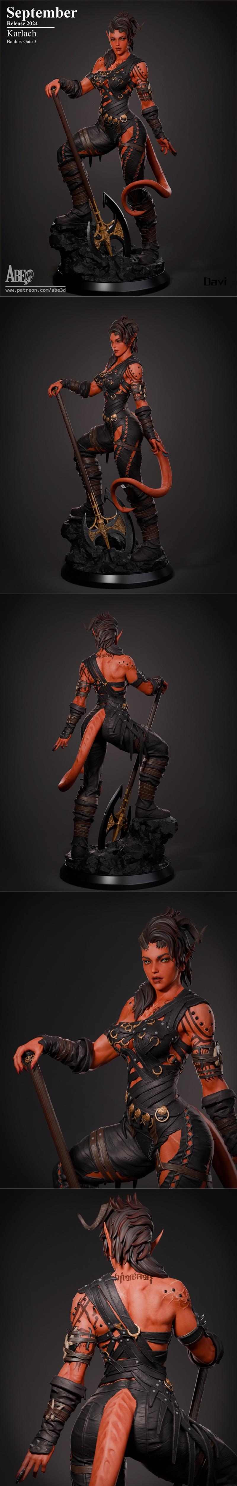 Abe3D - Karlach - 3D打印模型|Abe3D – Karlach – 3D Print Model STL