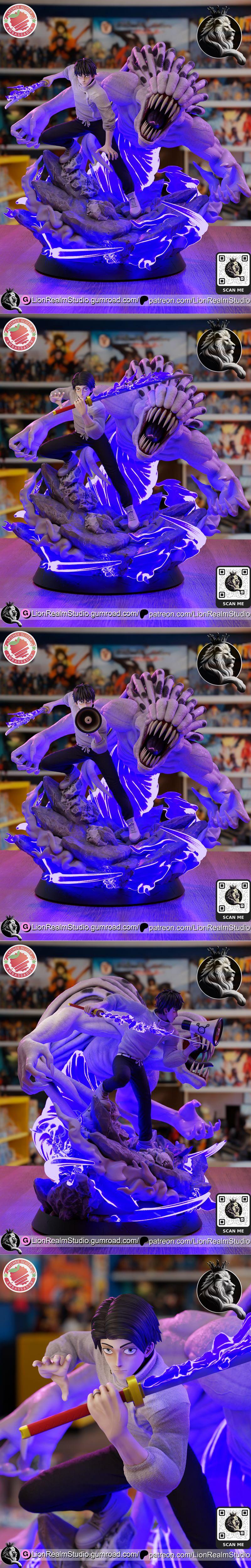 LionRealm Studio - 咒术回战 - 野太郎 3D打印模型|LionRealm Studio – Yuta – Jujutsu Kaisen – 3D Print Model STL