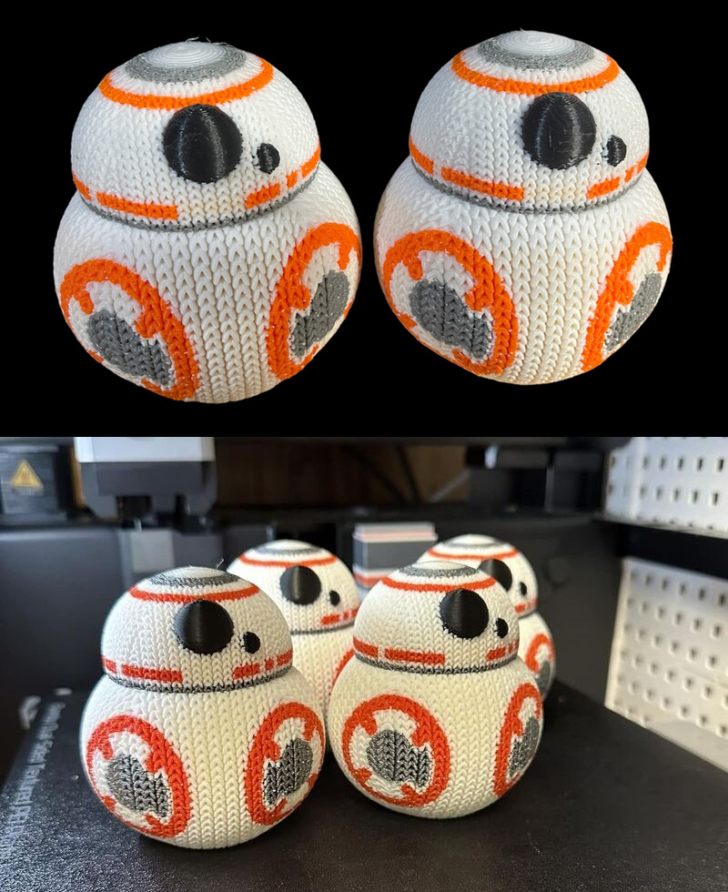 针织BB8——3D打印模型|Knitted BB8 – 3D Print Model